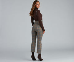 Perfectly Plaid Suspender Pants