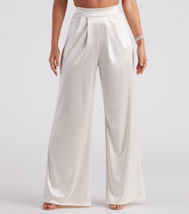 Trending In Satin High Rise Pants