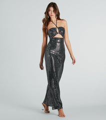 Ultimate Glamour Sequin Cutout Jumpsuit