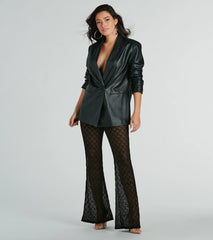 So Fine High-Rise Lace Flare Pants