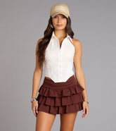 Sweet Layers Ponte Ruffle Skort