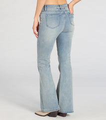 Vibe Check High-Rise Flare Denim Jeans