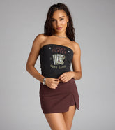 Own the Moment Mid-Rise Slit Skort