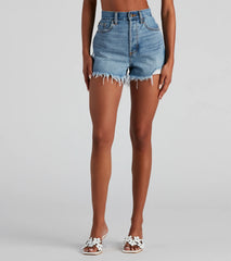 Reese High Rise Denim Shorts By Windsor Denim