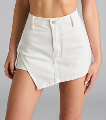 Trendy Moment Wrap Denim Skort