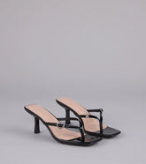 Love Story Era Heart Rhinestone Thong Heels