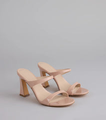 Chic Strut Strappy Block Heel Mules