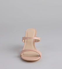 Chic Strut Strappy Block Heel Mules