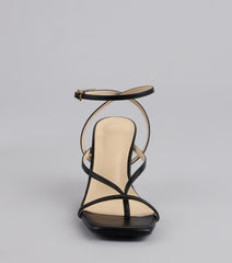 Strut Factor Thong Strappy Stiletto Heels