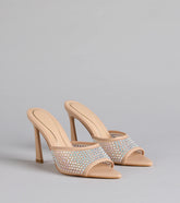 Night Glam Rhinestone Mesh Stiletto Heels