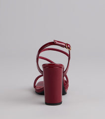 Chic Crush Strappy Block Heels