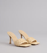 Sunny Escape Stiletto Mules