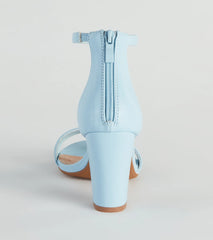 Take A Spin Chic Basic Block Heels