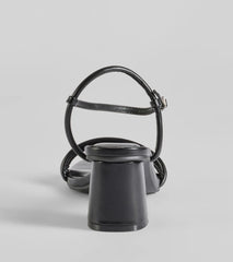 Always A Classic Strappy Faux Leather Block Heels