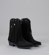 Fringe Flirt Studded Cowboy Boots