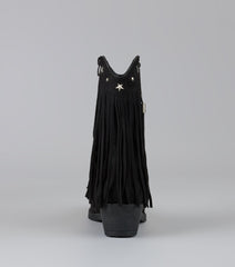 Fringe Flirt Studded Cowboy Boots