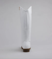 Polished Touch Under The Knee Riding Boots