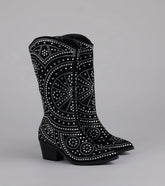 Glam Strut Rhinestone Cowboy Boots