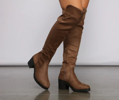 50/50 Over The Knee Lug Boots