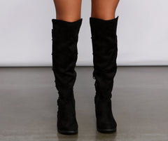 In the Details 50/50 Lace Back Boots