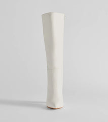 Style Statement Under-The-Knee Faux Leather Boots