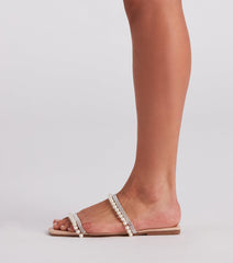Always Glam Pearl And Rhinestone Sandals