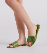 Magic In Metallic Rhinestone Sandals