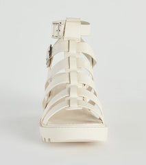 Catch Of The Day Caged Lug Sandals