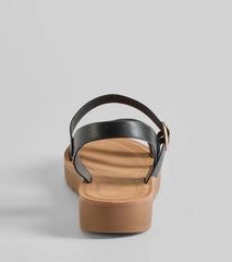 Wrap Around The Block Strappy Platform Sandals