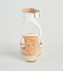 Ready For Brunch Cork Espadrille Wedges