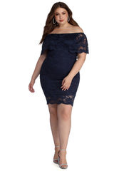 Plus Lace Appeal Midi Dress