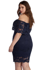Plus Lace Appeal Midi Dress