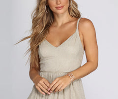 Journee Metallic Party Dress