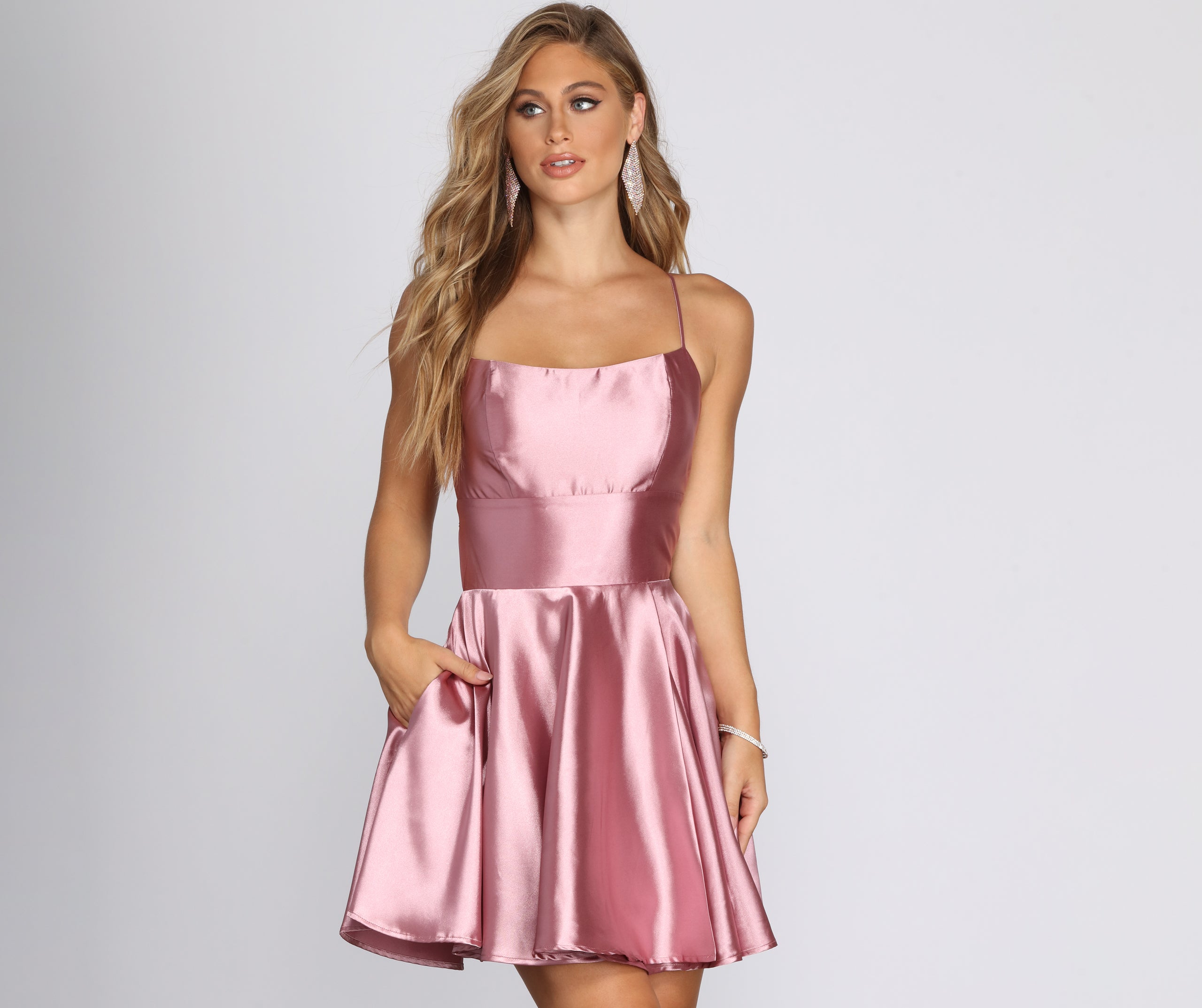 Frida Satin Party Dress