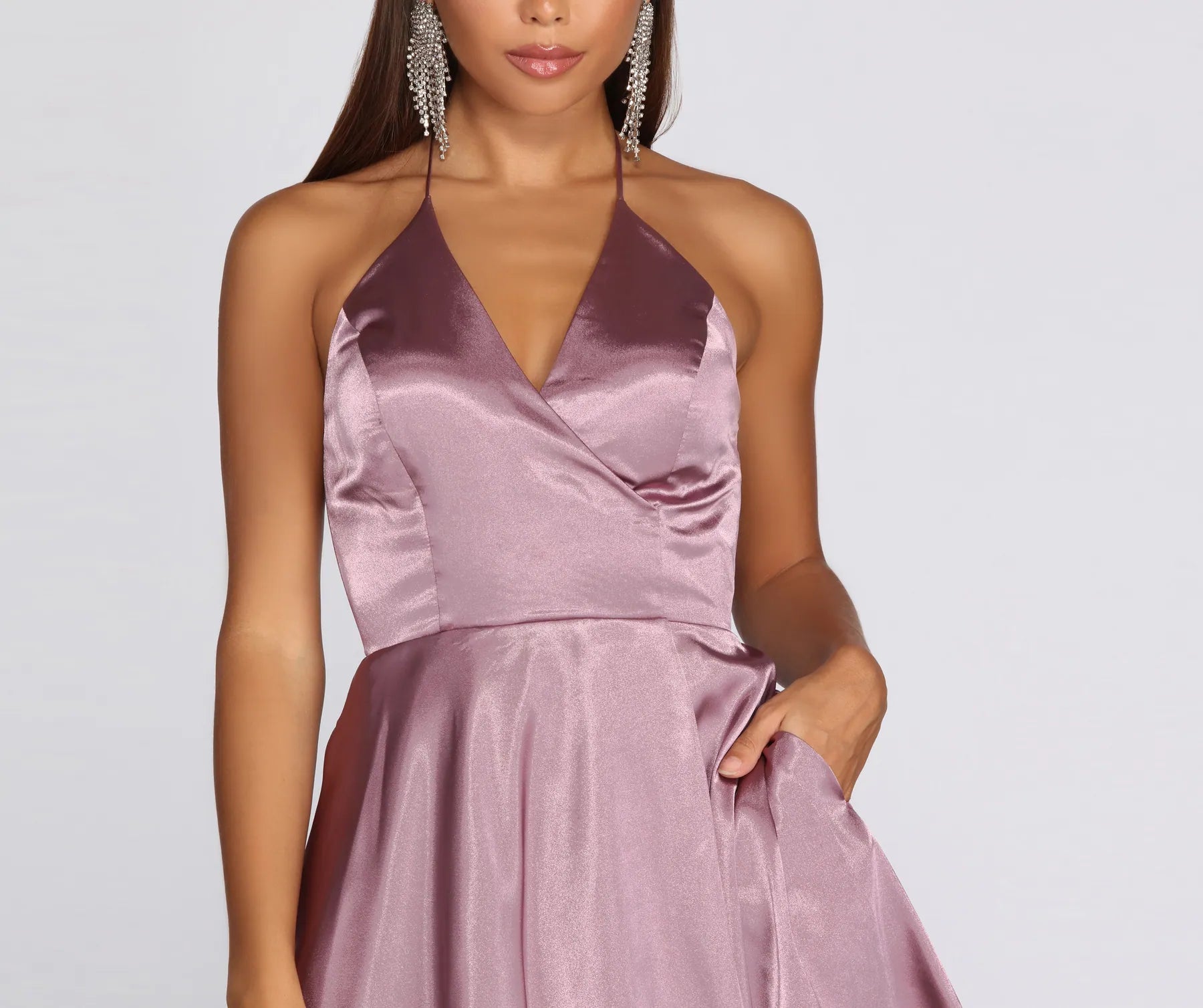 Sandy Halter Formal Dress