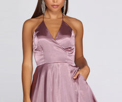 Sandy Halter Formal Dress