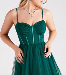 Brooke Formal Tulle Corset Skater Dress