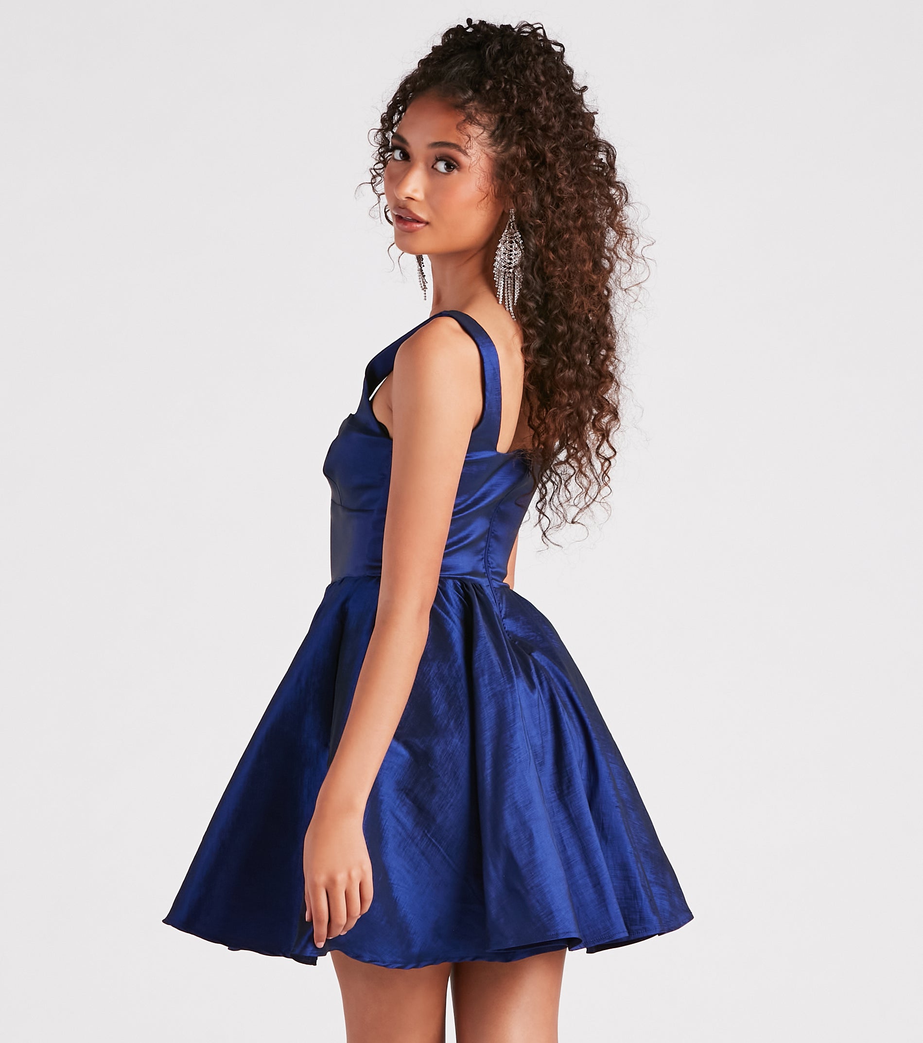 Lydia Taffeta Skater Party Dress
