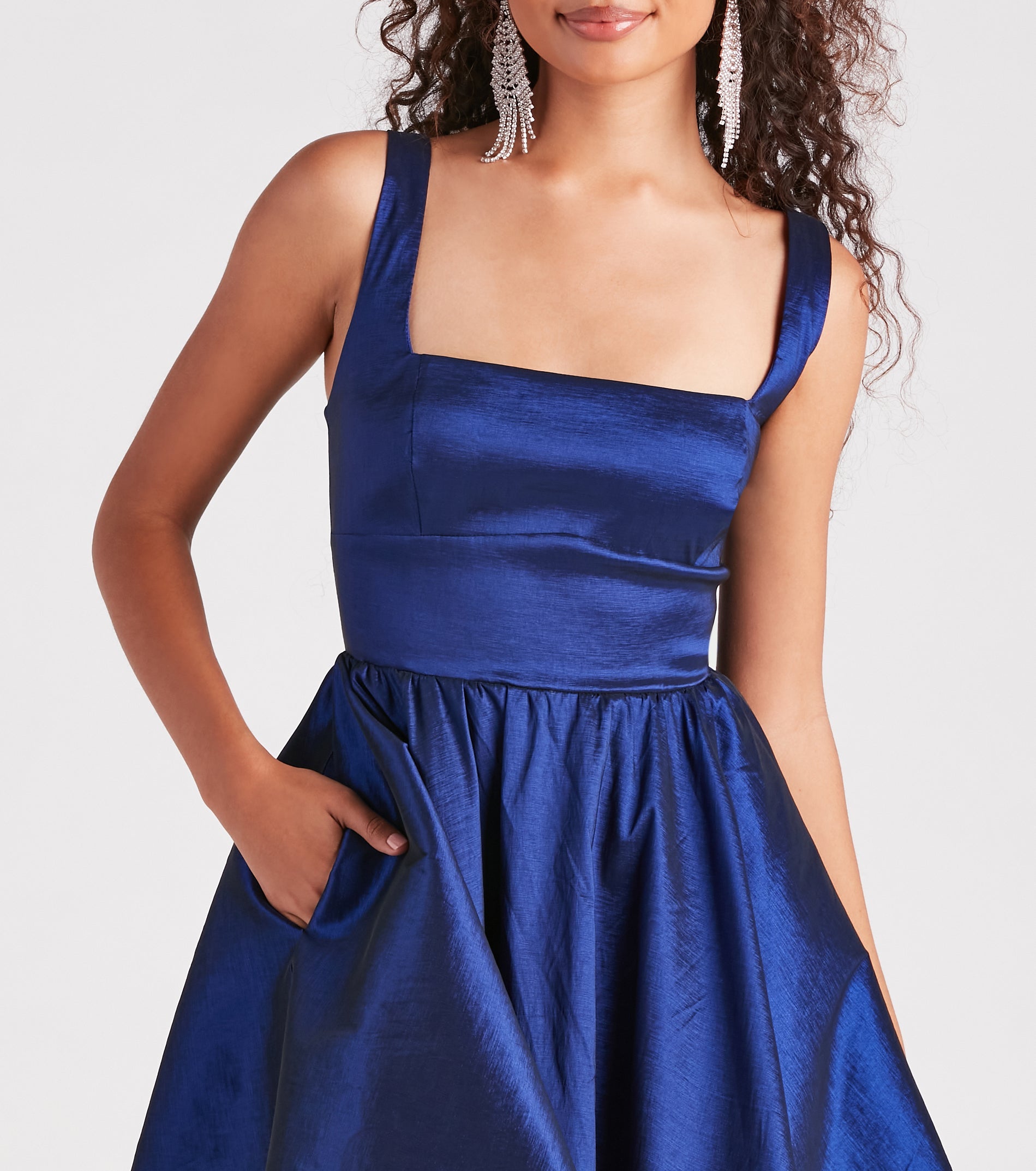 Lydia Taffeta Skater Party Dress