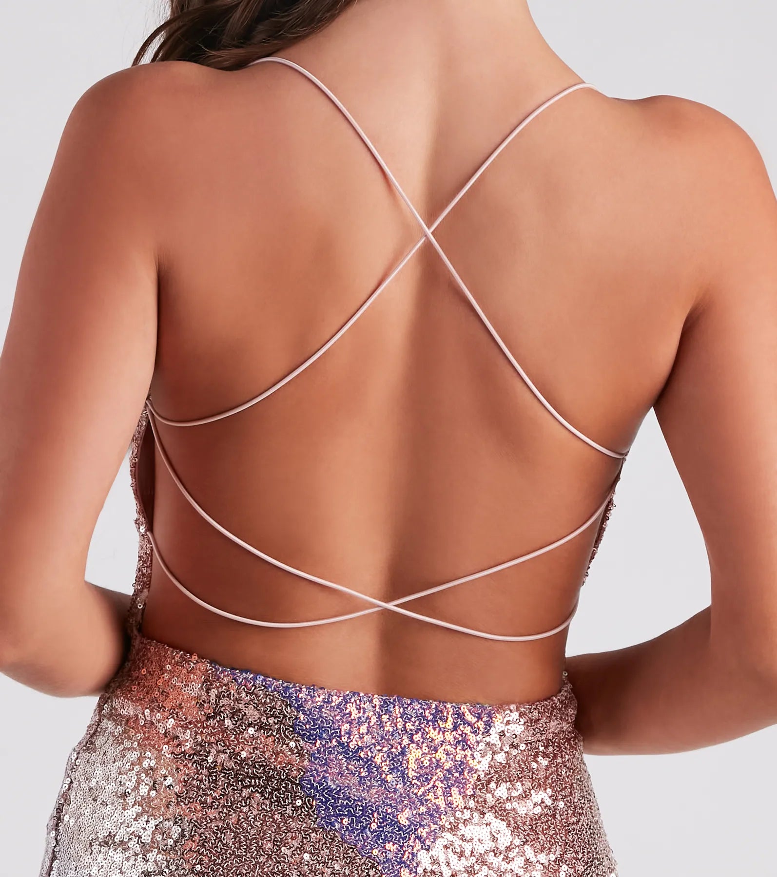 Bria Iridescent Sequin Bodycon Mini Dress