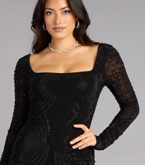 Yesenia Formal Rhinestone Mini Dress