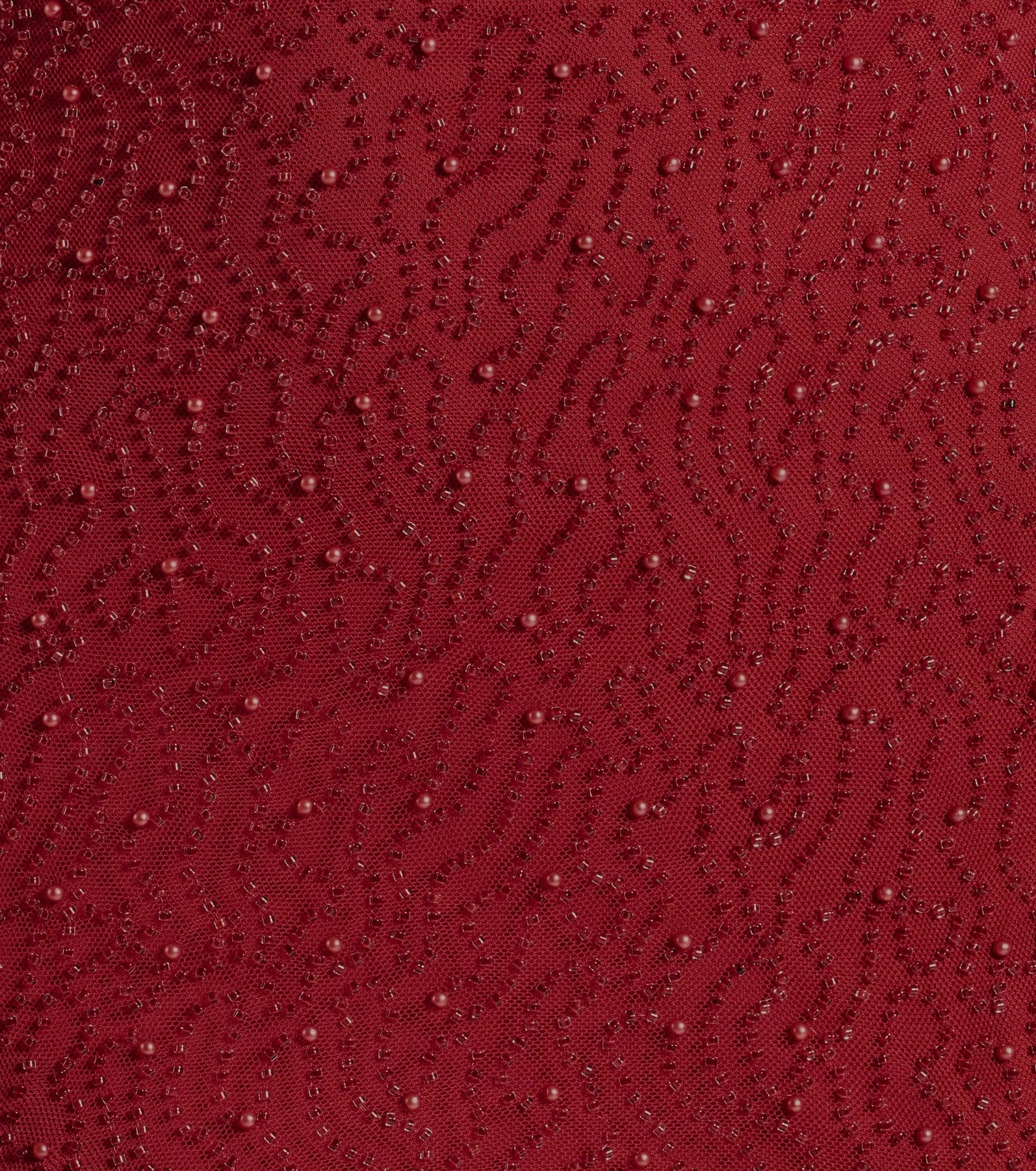 Demi Pearl Beaded Mesh Strappy Back Mini Dress