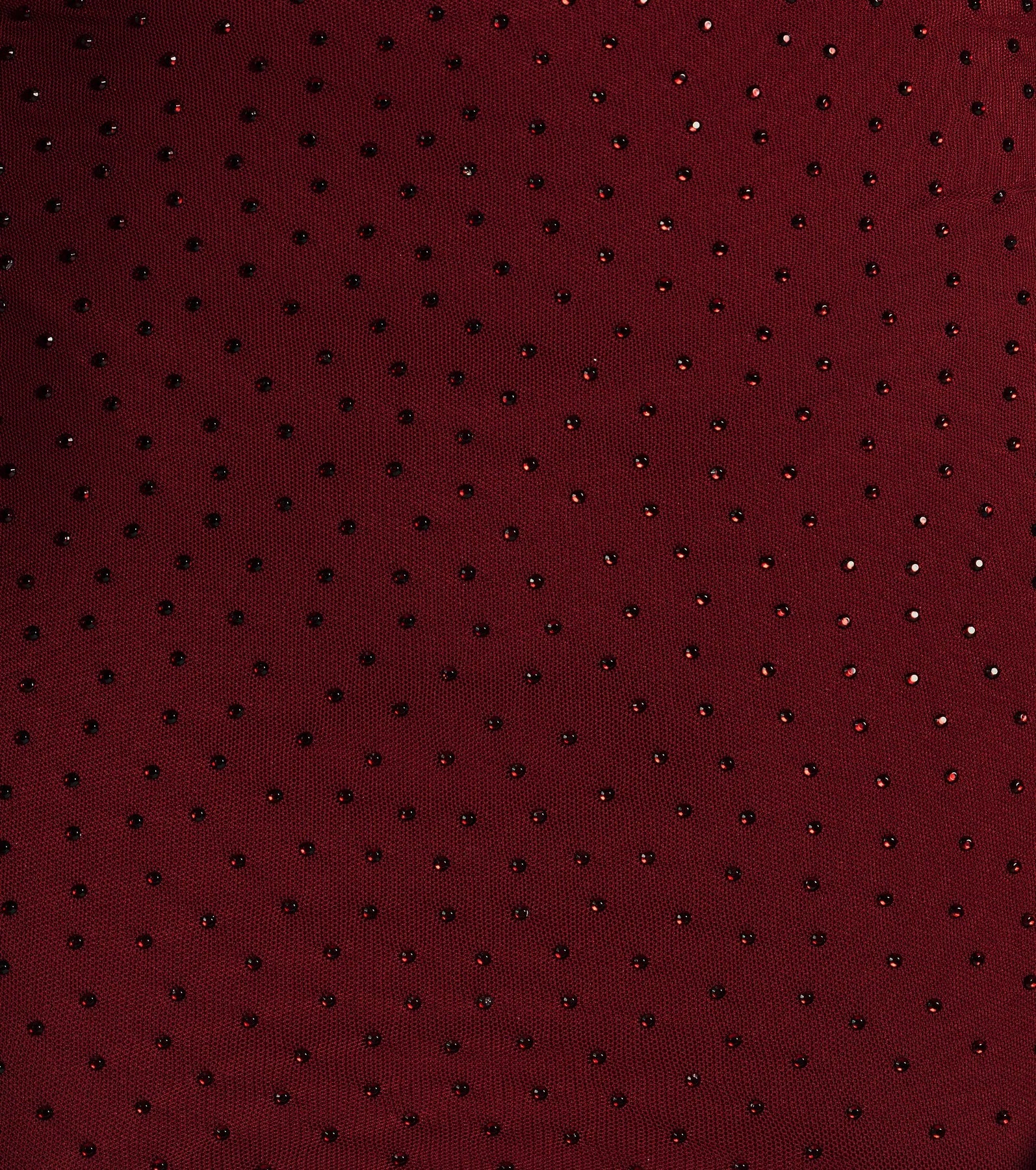 Ashton Rhinestone Mesh Mock Neck Mini Dress