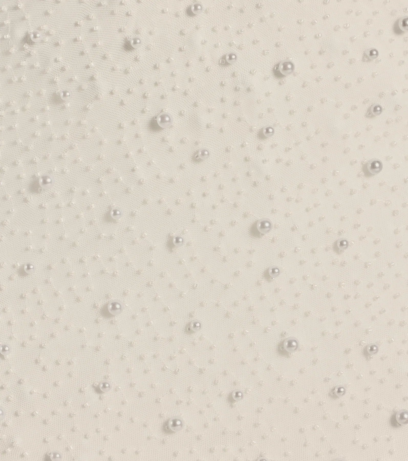 Emma Faux Pearl Beaded Long Sleeve Bodycon Dress