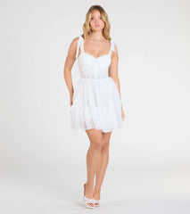 Cathy Sweetheart Corset A-Line Lace Short Dress