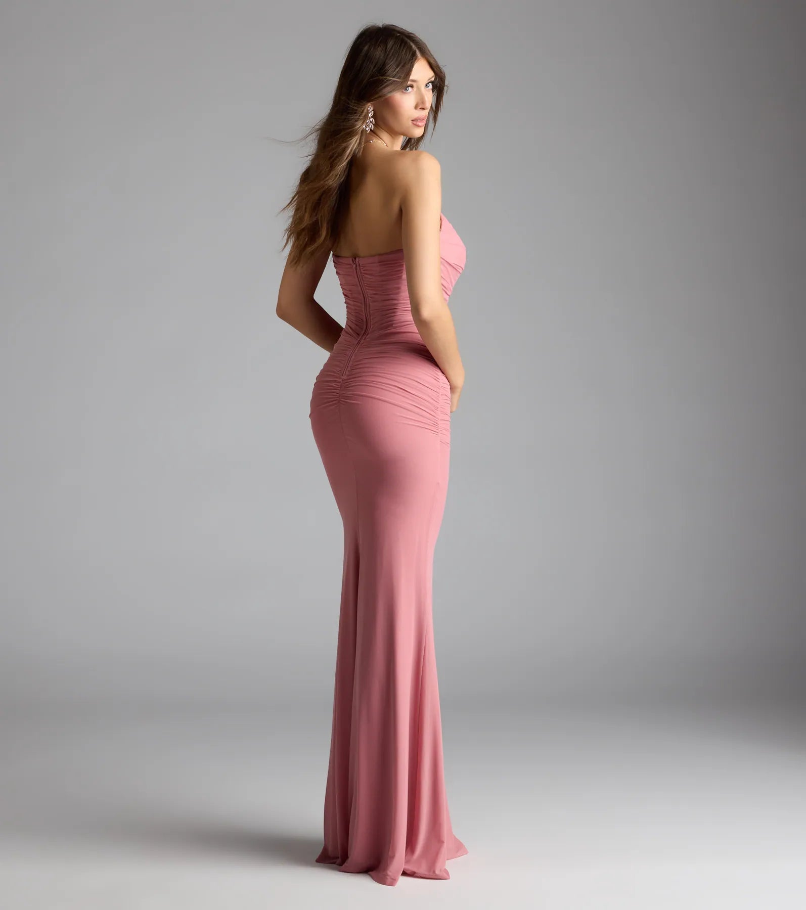 Kenzie Corset Mermaid Mesh Formal Dress