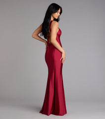 Anne Halter Cutout Mermaid Formal Dress