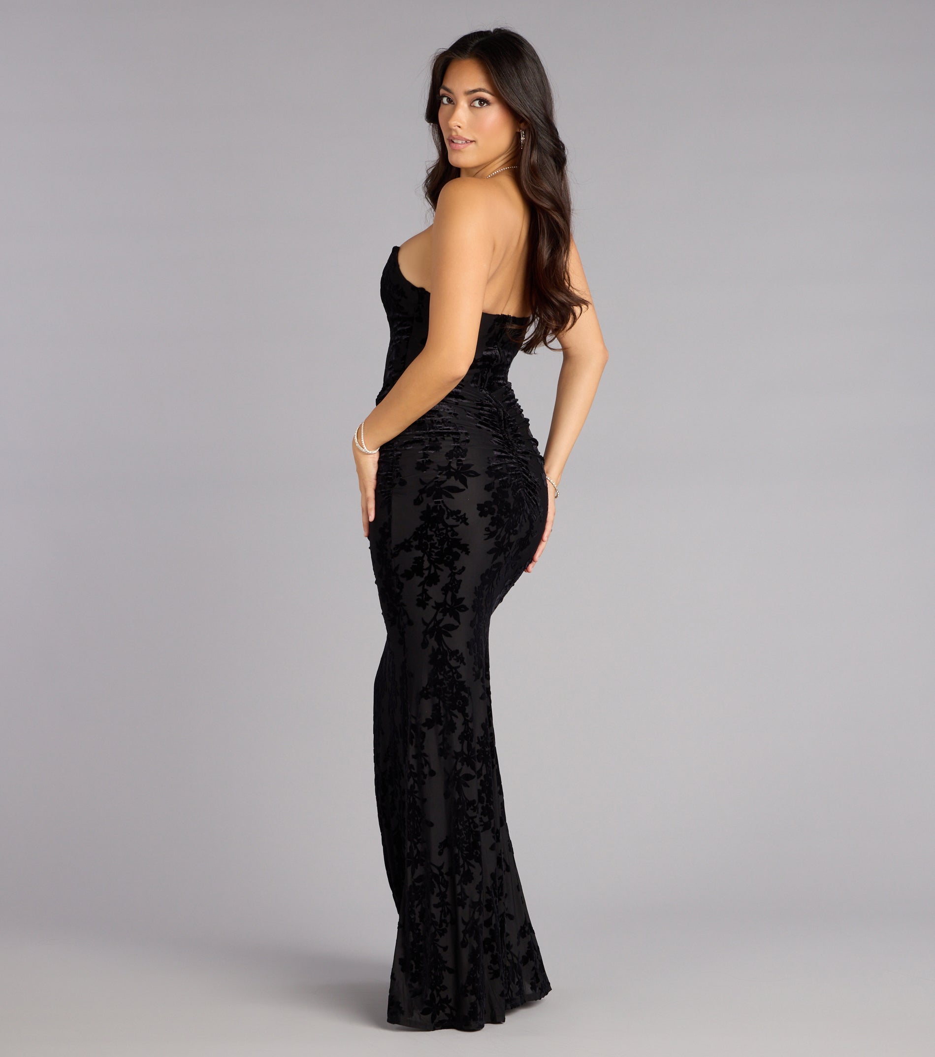 Francine Velvet Corset Mermaid Formal Dress