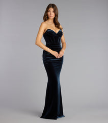 Shayna Velvet Corset Mermaid Formal Dress