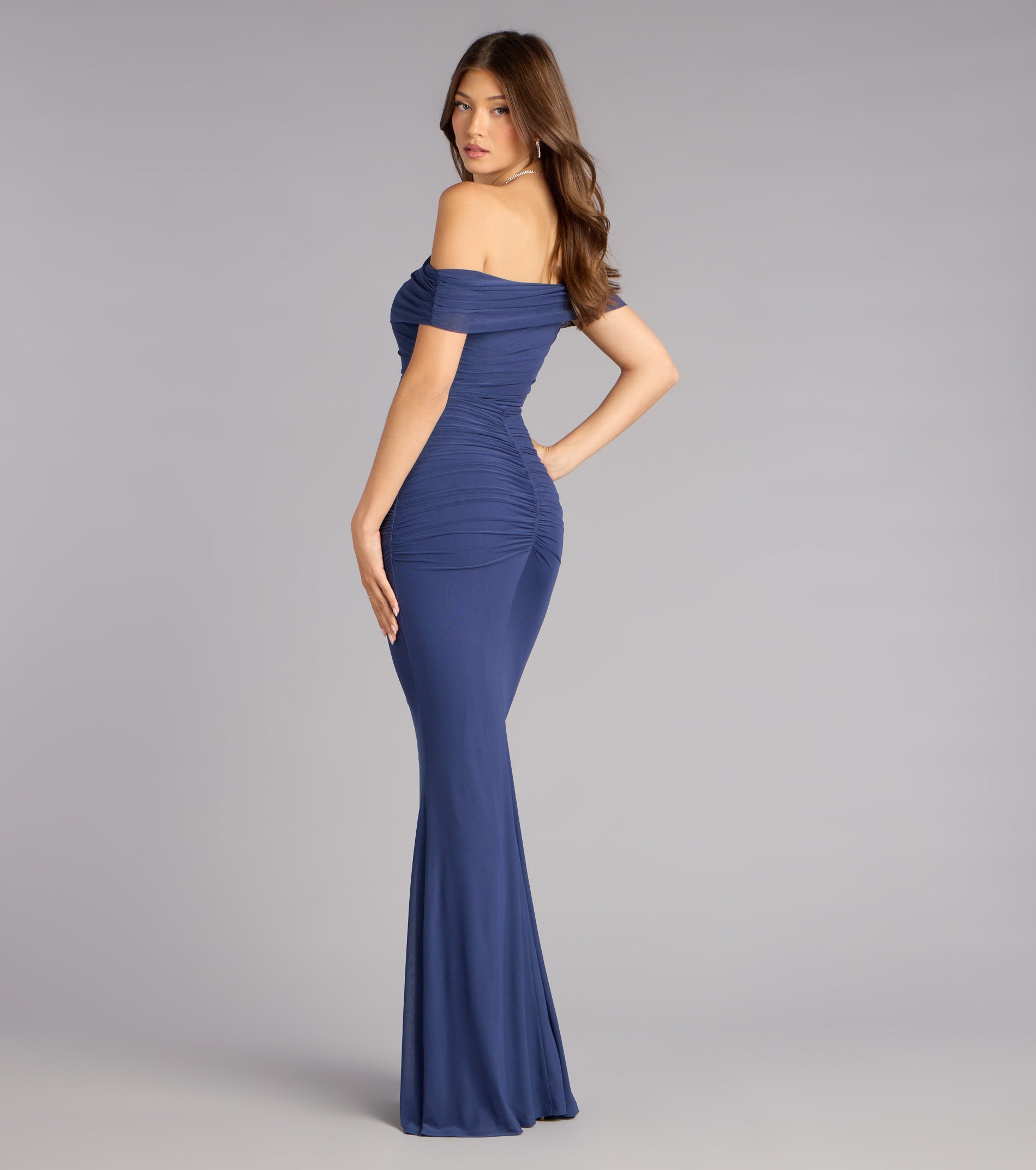 Ashlynn Off-Shoulder Mermaid Formal Dress